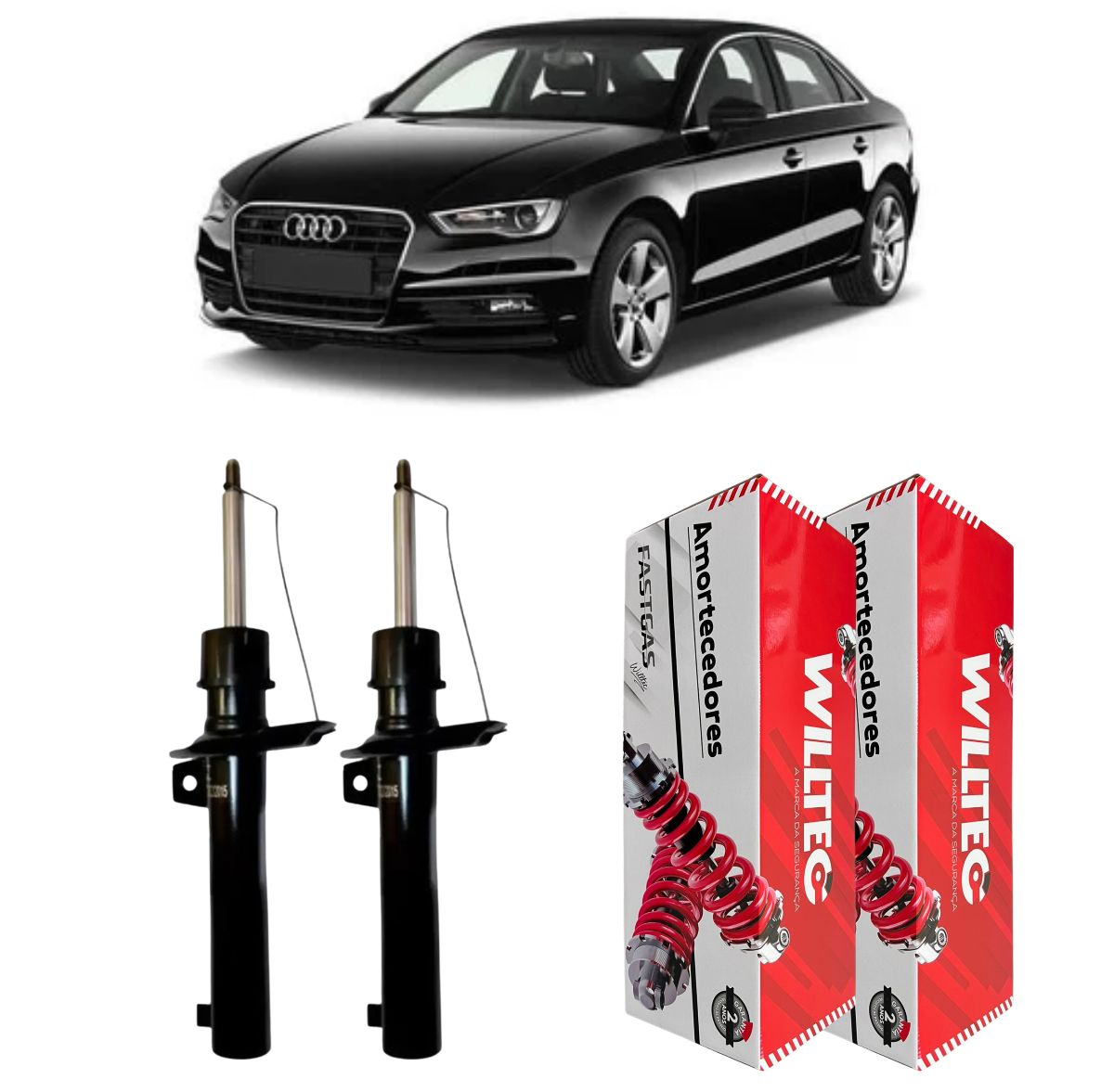 Par Amortecedor Dianteiro Audi A3 2007 A 2012