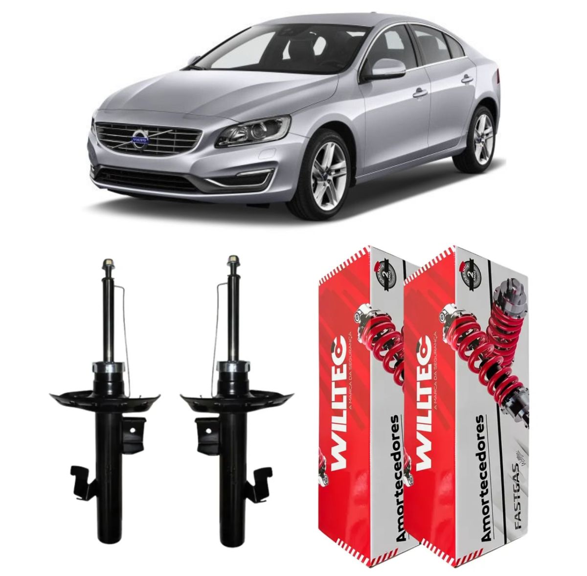 Par Amortecedor Dianteiro Volvo S60 2011 A 2018