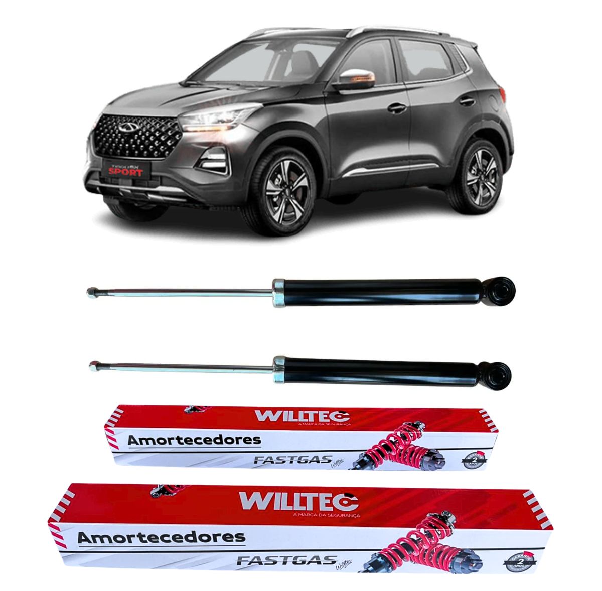 Par Amortecedor Traseiro Chery Tiggo 5X 2019 Em Diante