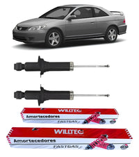 Par Amortecedor Traseiro Honda Civic Haste Grossa 2003 A 2005