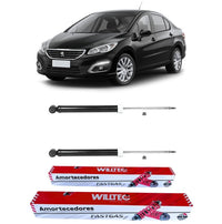 Par Amortecedor Traseiro Peugeot 408 2011 A 2018