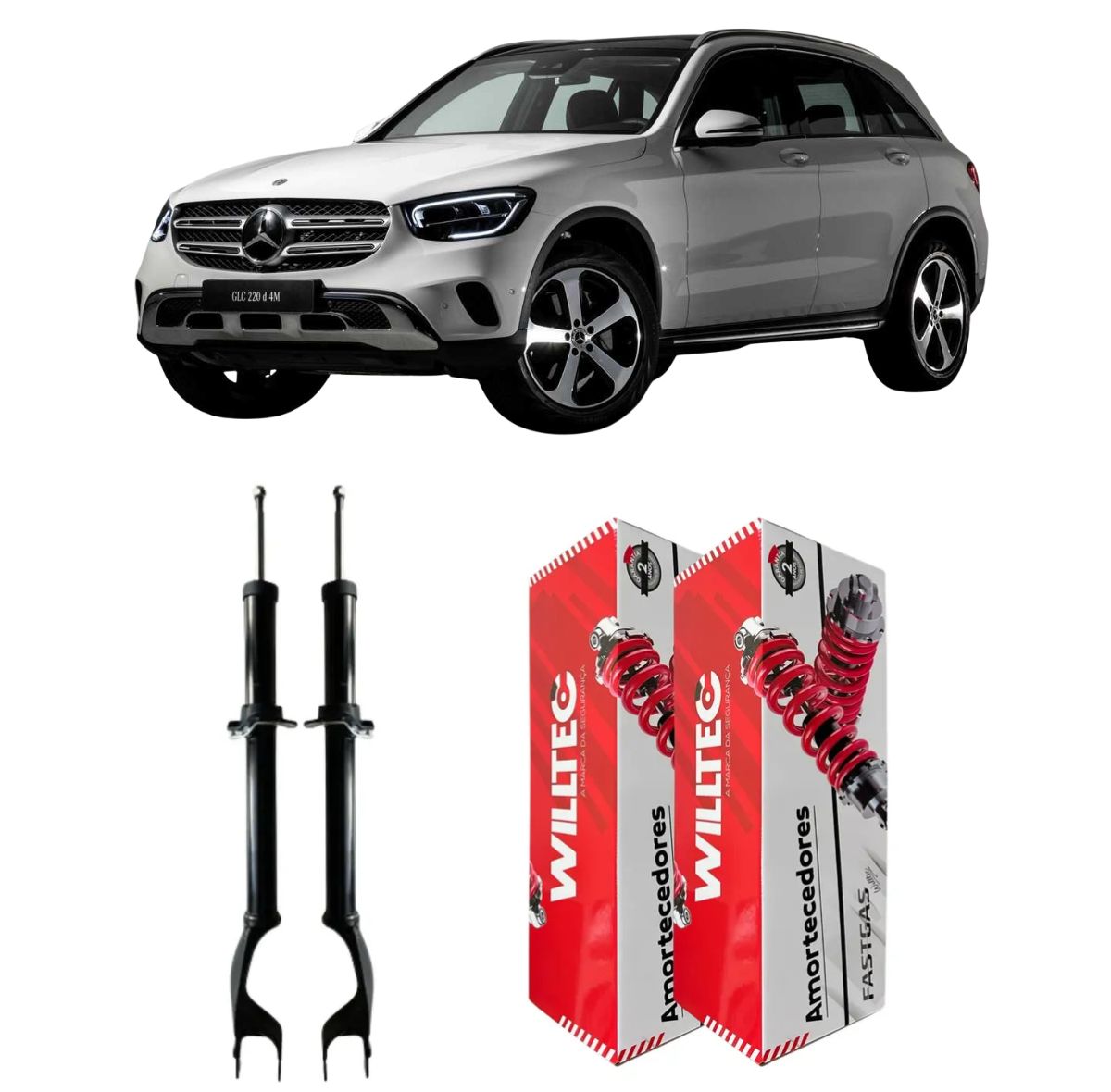 Par Amortecedor Dianteiro Mercedes-Benz GLC 220 d 2015 A 2022