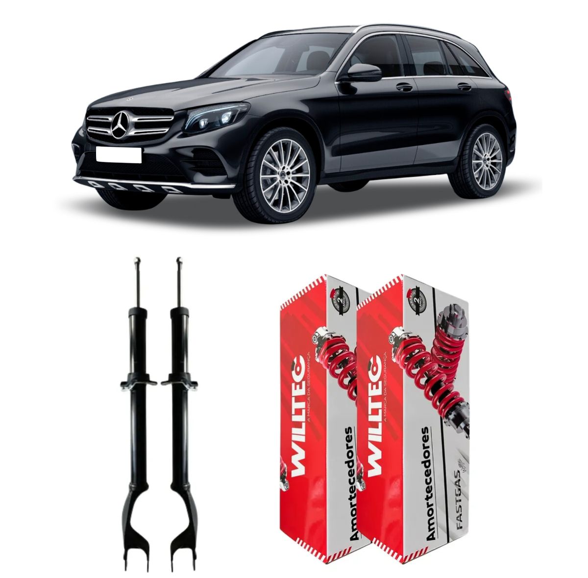 Par Amortecedor Dianteiro Mercedes-Benz GLC 250 d 2015 A 2019
