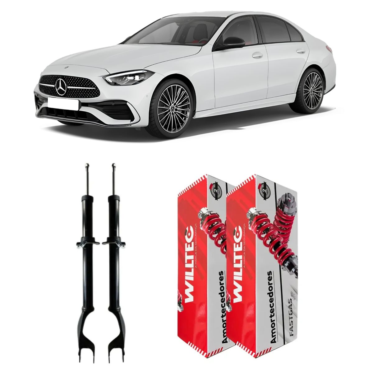 Par Amortecedor Dianteiro Mercedes-Benz GLC 300 EQ Boost 2019 A 2022