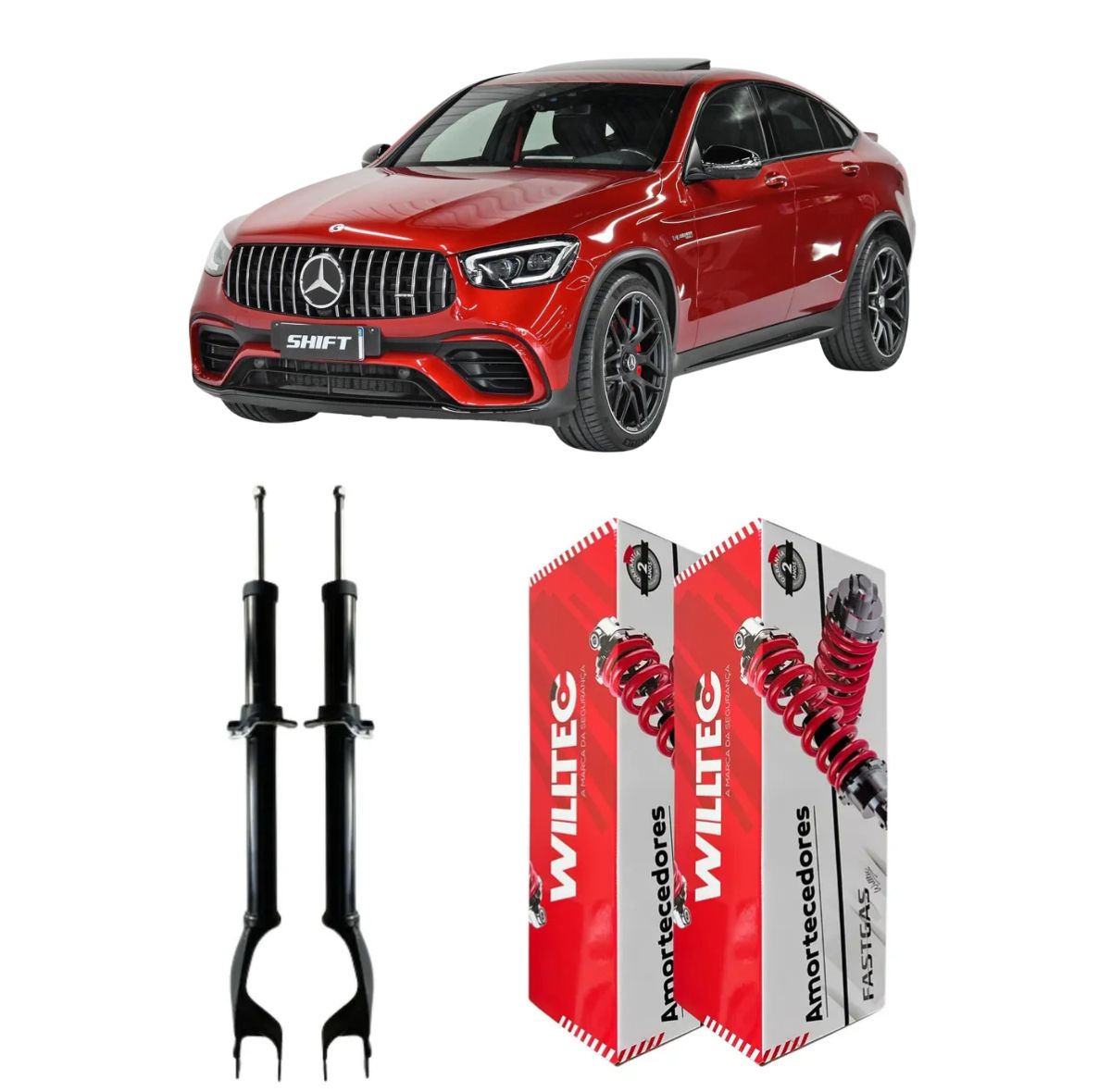 Par Amortecedor Dianteiro Mercedes-Benz GLC AMG 63 2017 A 2022