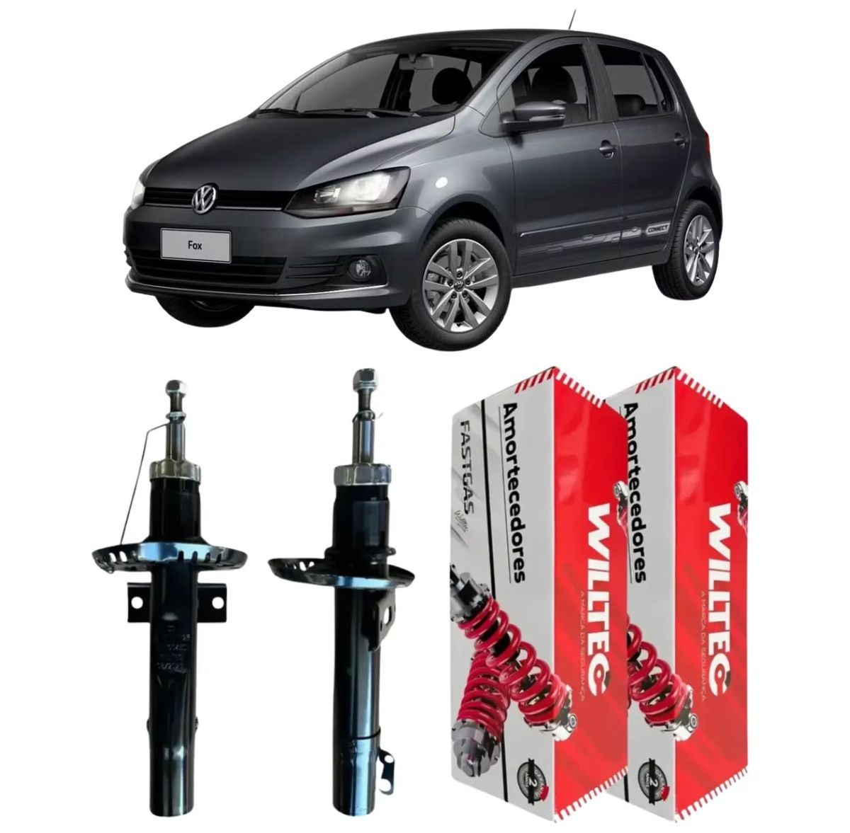 Par Amortecedor Dianteiro Volkswagen Fox 2003 A 2022