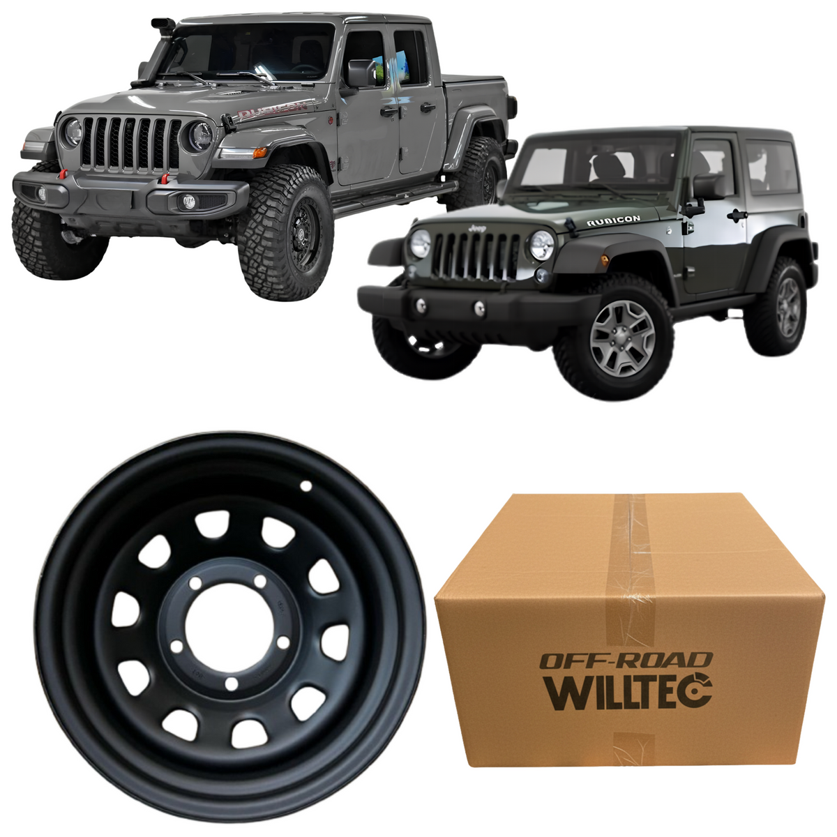 Roda Daytona Aro 17 Tala 9 Furação 5x127 Offset 0 Jeep Gladiator Rubicon 2023 em diante