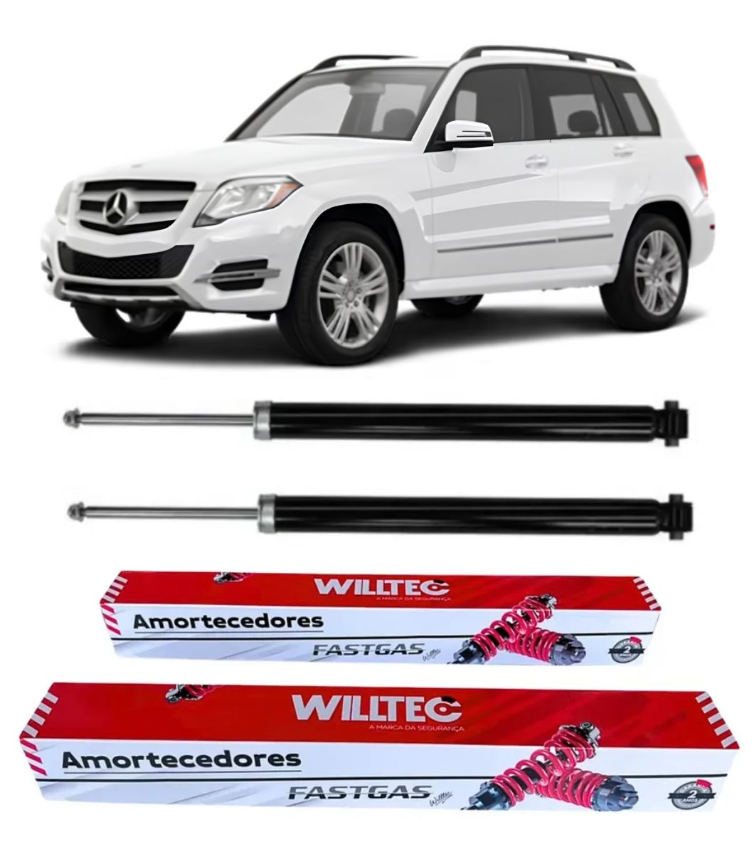 Par Amortecedor Traseiro Mercedes GLK 300 2009 A 2015