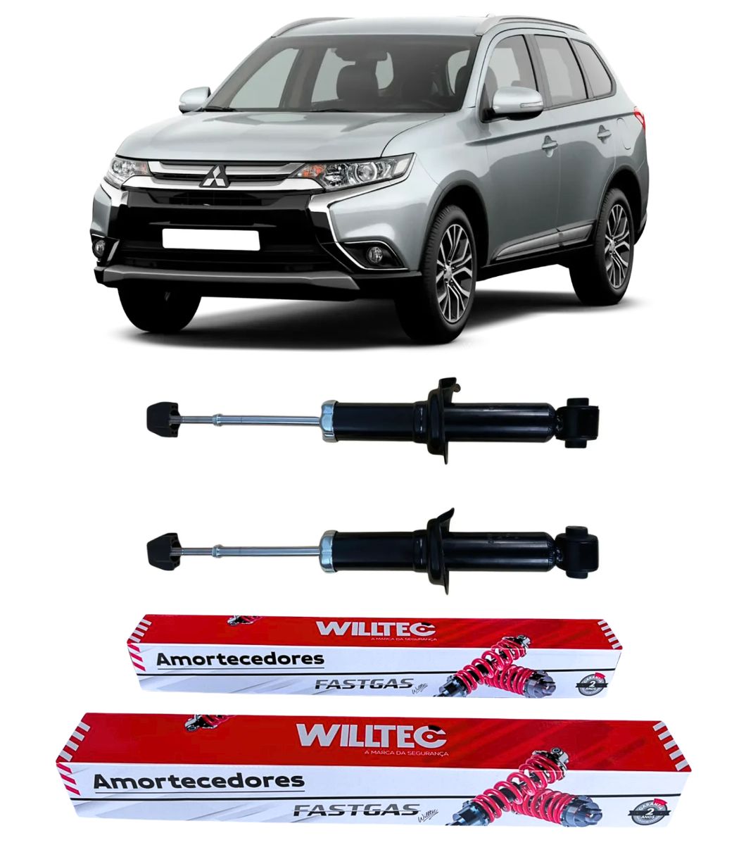 Par Amortecedor Traseiro Mitsubishi Outlander 2014 Em Diante