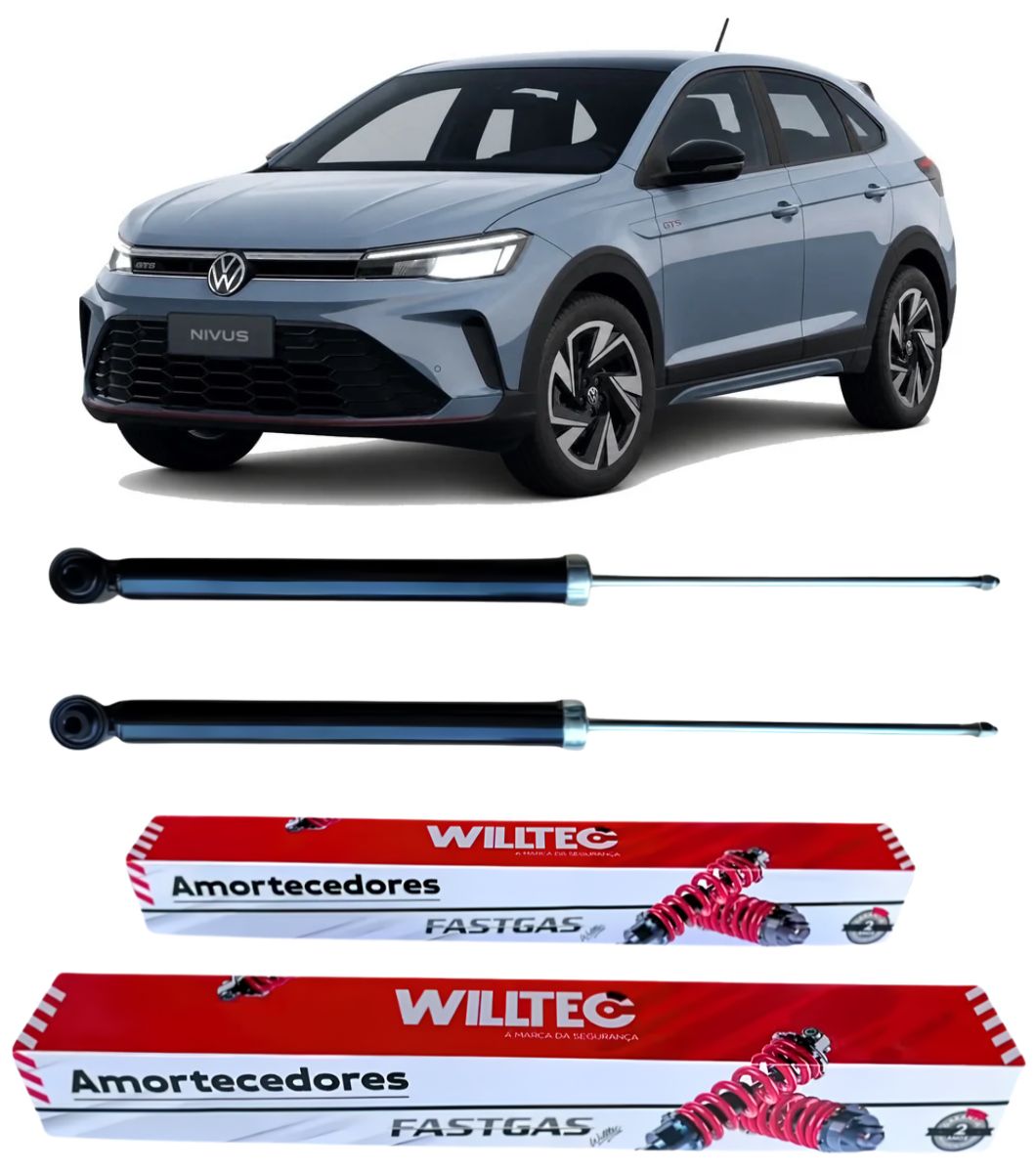 Par Amortecedor Traseiro Volkswagen Nivus 2021 Em Diante