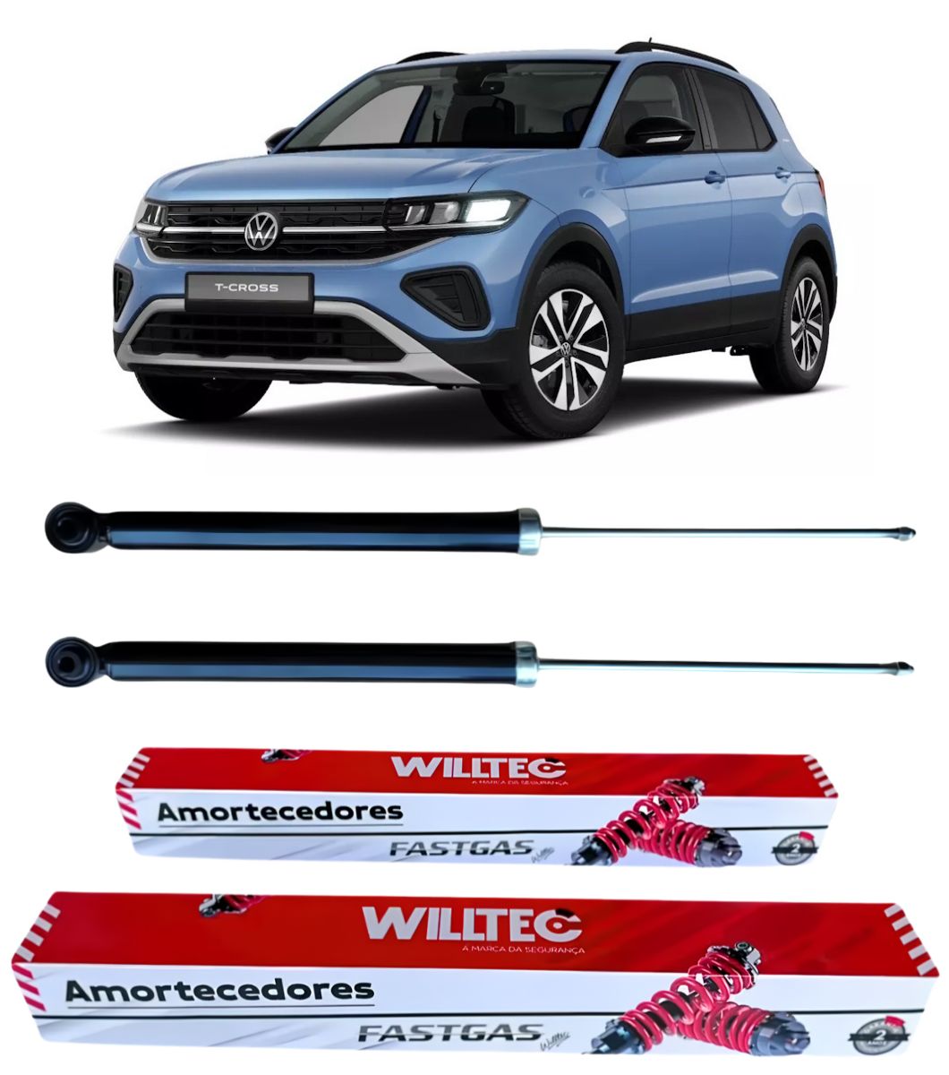 Par Amortecedor Traseiro Volkswagen T-Cross 2020 Em Diante