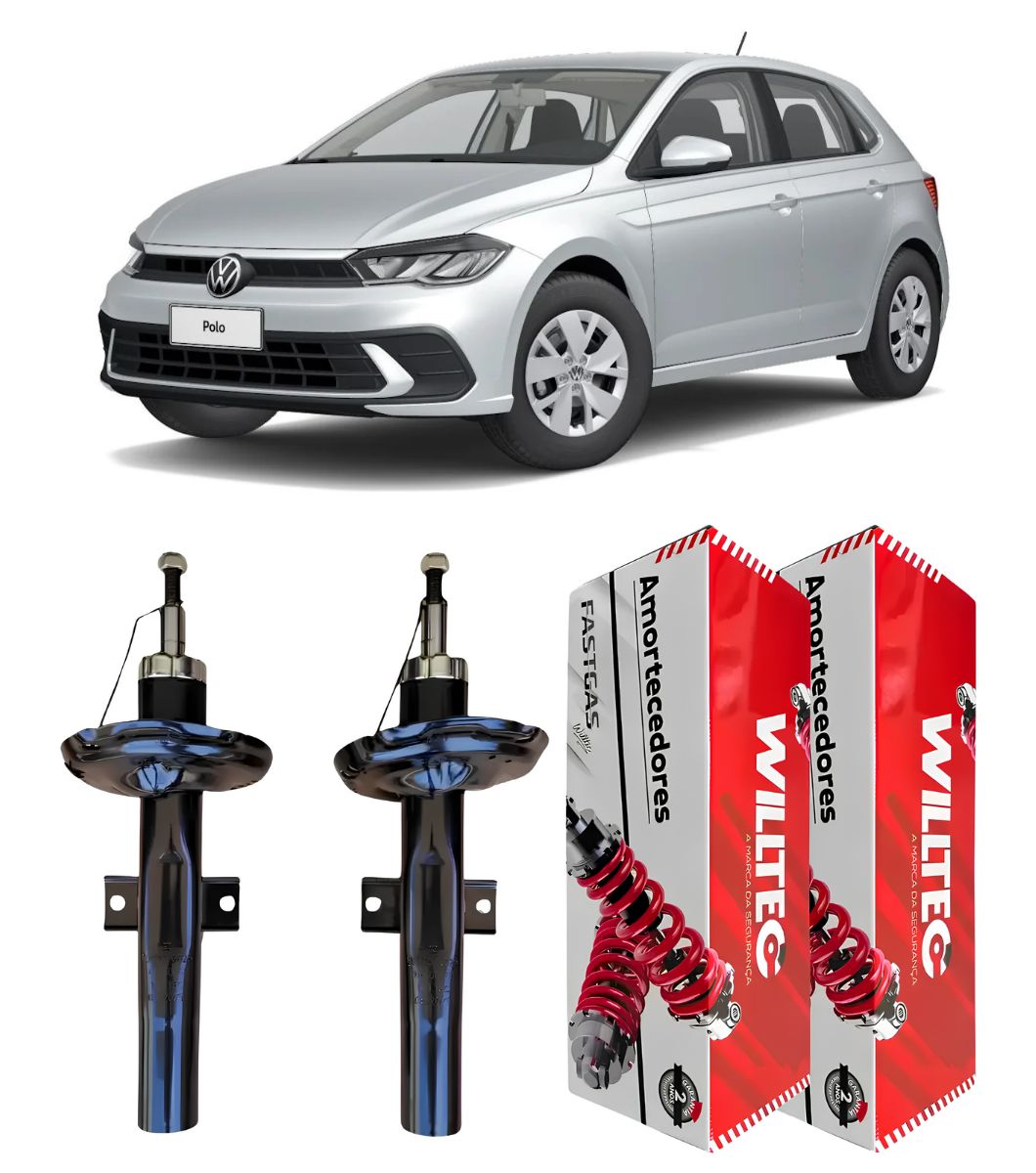 Par Amortecedor Dianteiro Volkswagen Polo 2018 A 2023