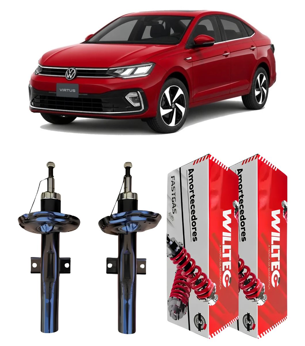 Par Amortecedor Dianteiro Volkswagen Virtus 2018 A 2023