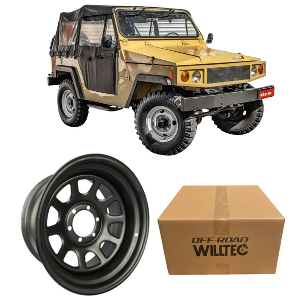 Roda Daytona Black Aro 16 Tala 8 Furação 6x139.7 Offset-30 Toyota Bandeirantes