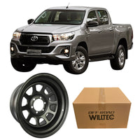 Roda Daytona Black Aro 16 Tala 8 Furação 6x139.7 Offset-30 Hilux