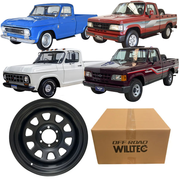 Roda Daytona Aro 17 Tala 9 Furação 6x139 Offset -25 Chevrolet C14 C20 D10 D20