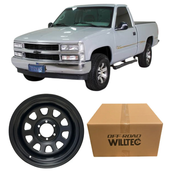 Roda Daytona Aro 17 Tala 9 Furação 6x139 Offset -25 Chevrolet Silverado
