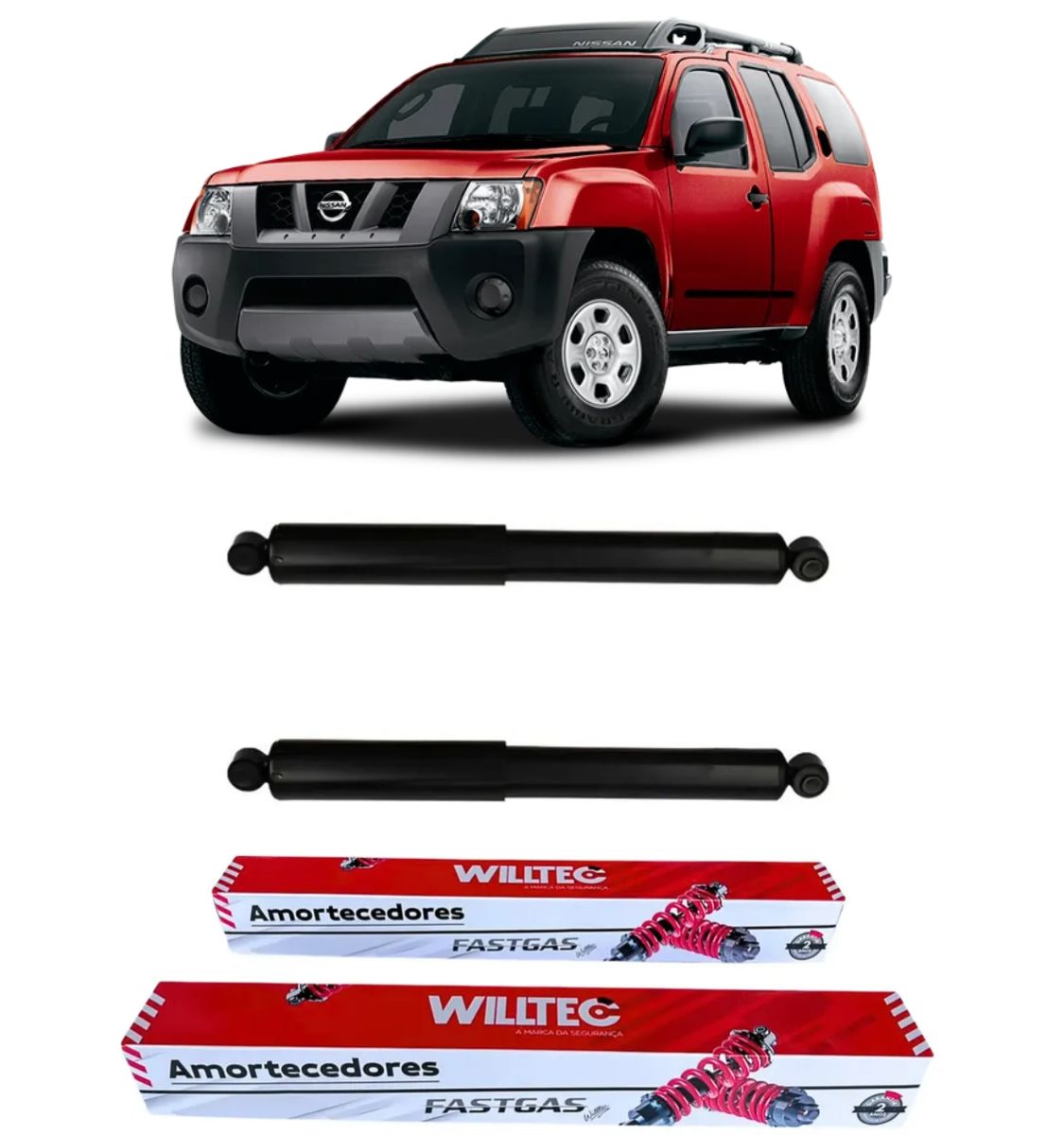 Par Amortecedor Traseiro Nissan X-Terra 2003 A 2008