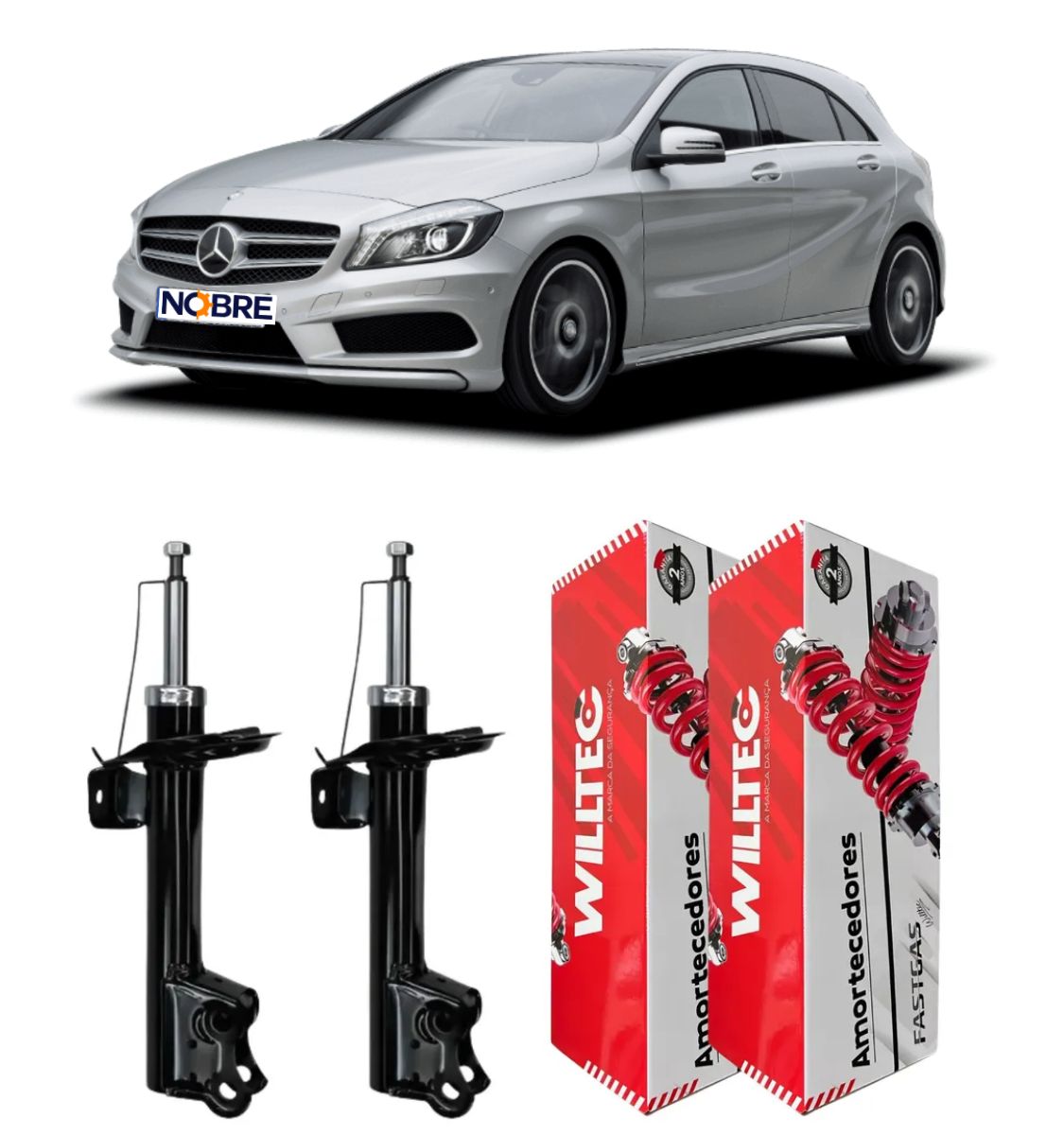 Par Amortecedor Dianteiro Mercedes-Benz Classe A 200 2004 A 2012